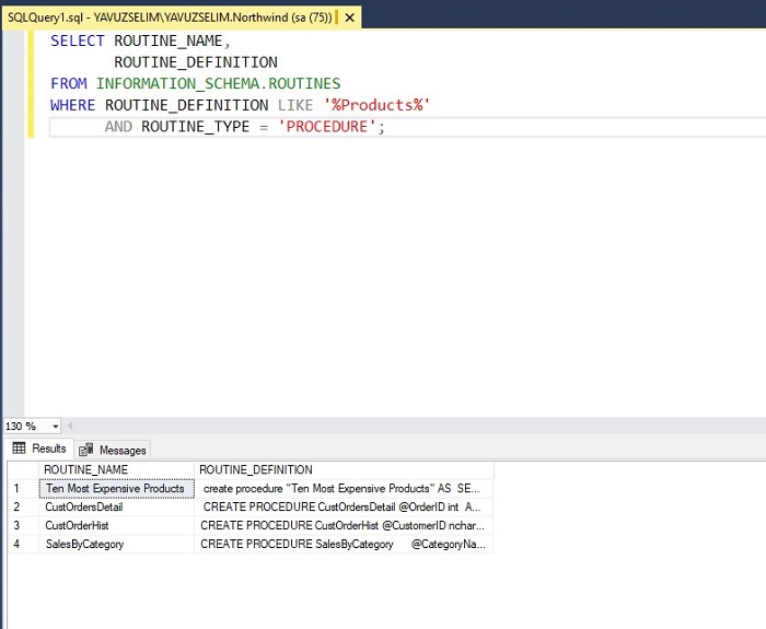 How to Find Which Stored Procedure Used the Table in SQL Server