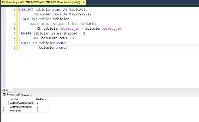 Detecting Unused Tables in SQL Server